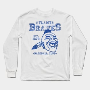 Vintage Atlanta Braves By Semrawud Long Sleeve T-Shirt